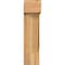 Ekena Millwork Traditional Block Rough Sawn Bracket w/ Offset Brace, Western Red Cedar, 8"W x 20"D x 32"H BKT0806X20X32TRA05RWR - alternate 4